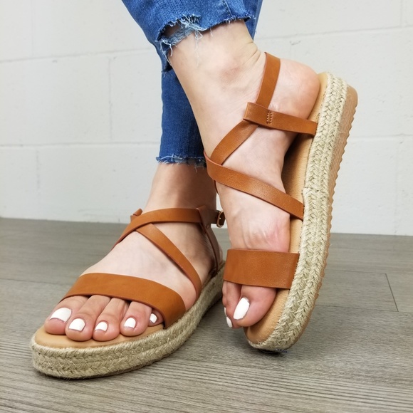 Open Toe Espadrille Comfort Platform Sandal- H - Picture 4 of 8